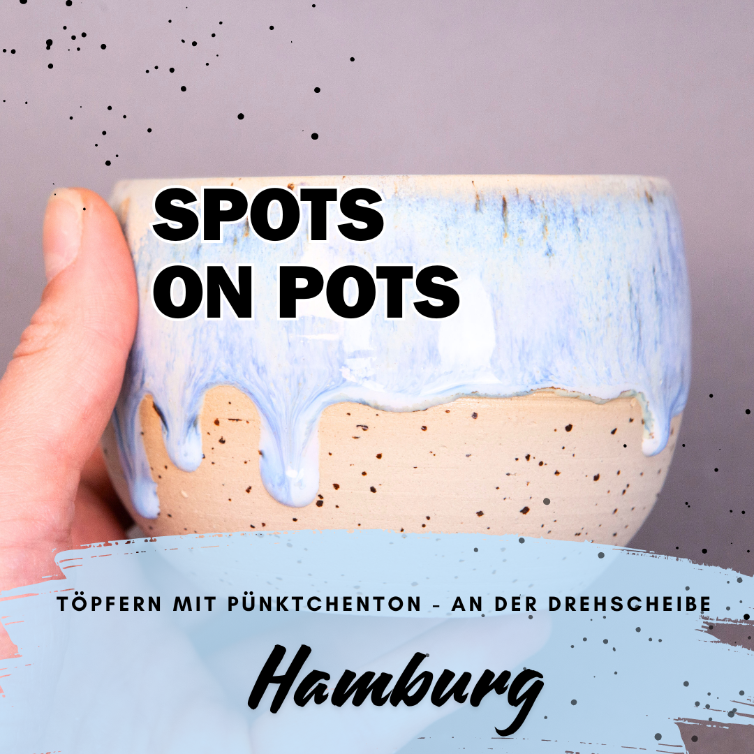Spots on Pots - Anfänger Töpfern mit Pünktchenton an der Drehscheibe - Studio Amun