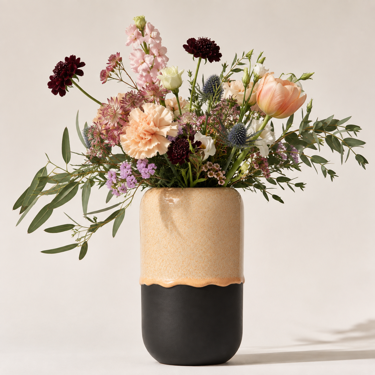 Vase Peach Cream