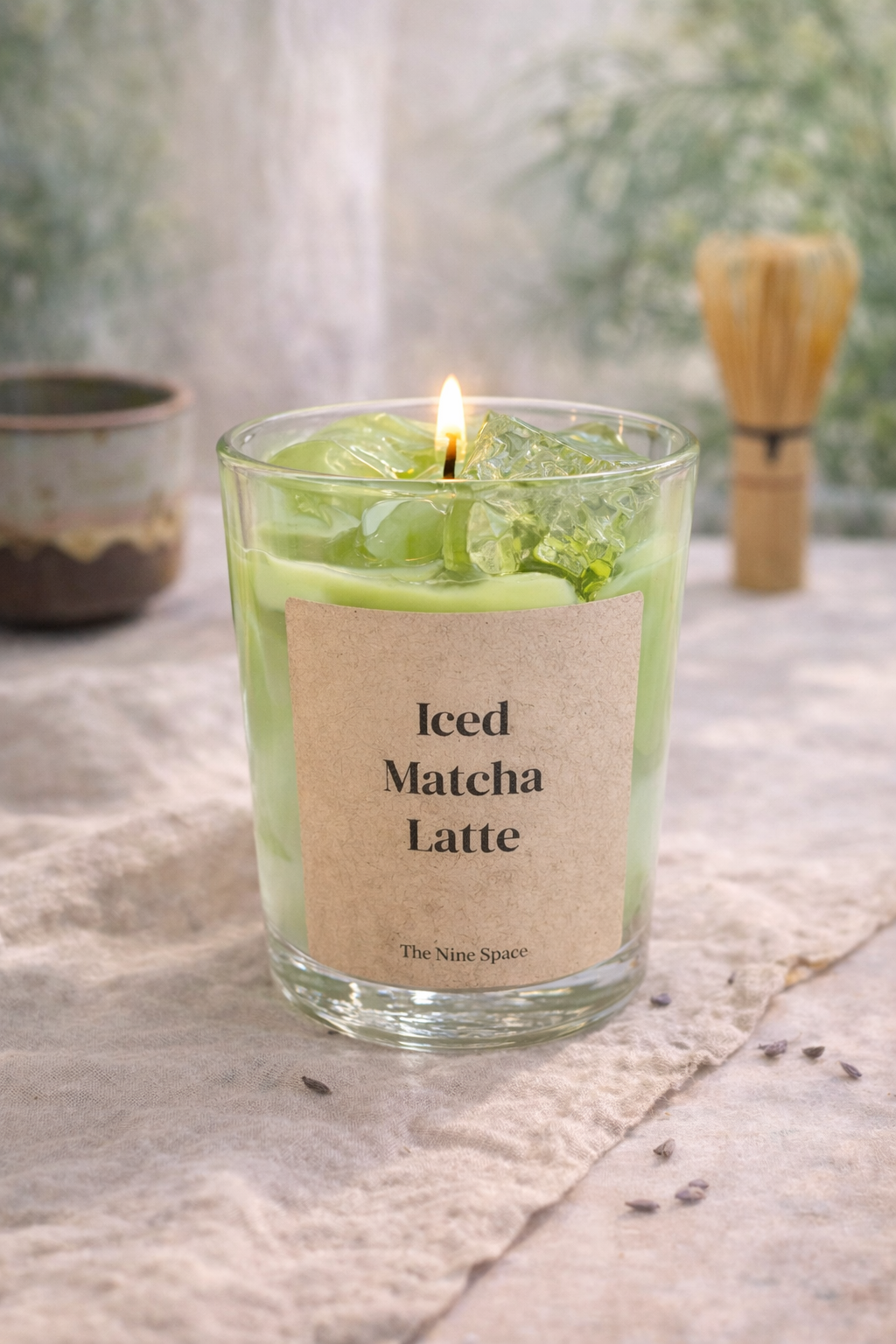 Iced Matcha Latte - handgemachte Duftkerze - Studio Amun