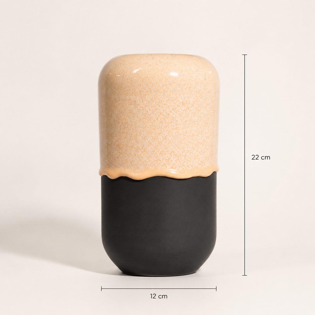 Vase Peach Cream
