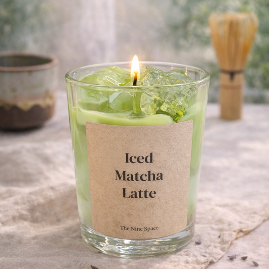Iced Matcha Latte - handgemachte Duftkerze - Studio Amun