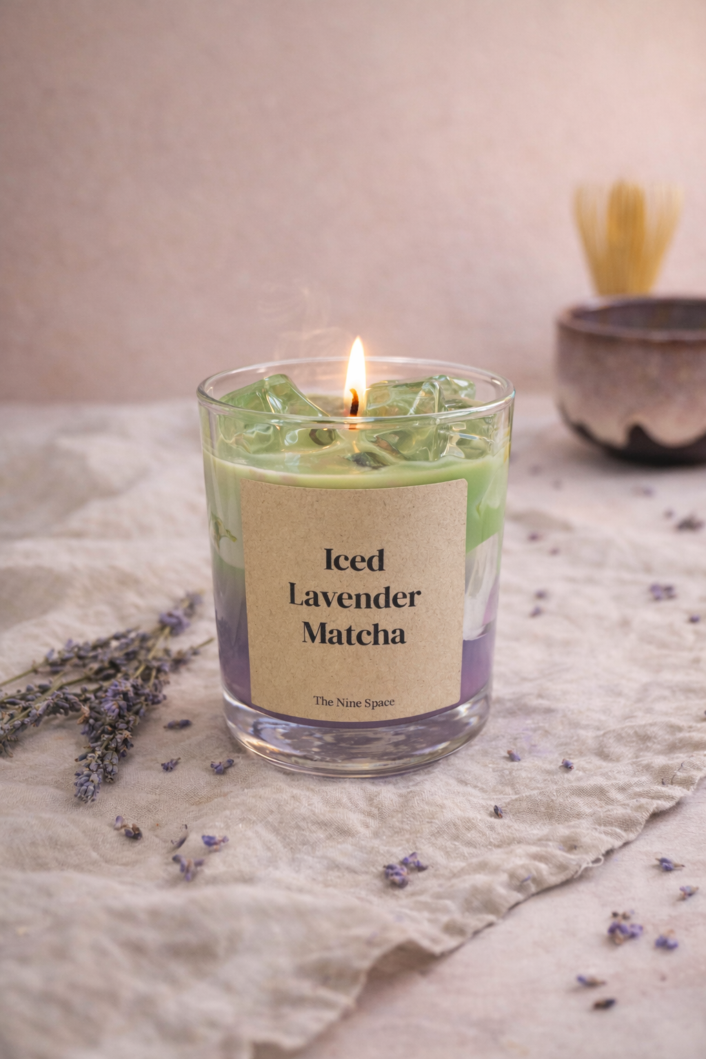 Iced Matcha Latte - handgemachte Duftkerze - Studio Amun