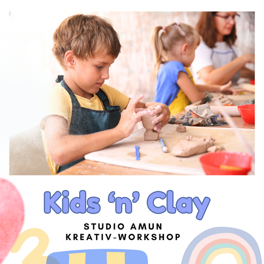 Kids'n'Clay am 20. März um 11 Uhr - freies Modellieren für Groß und Klein